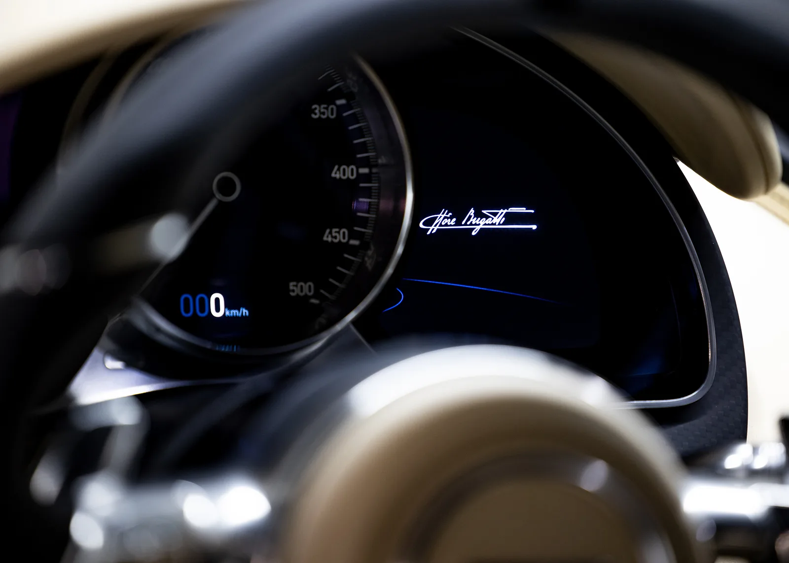 2018 Bugatti Chiron Sport, instrument cluster
